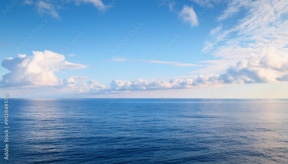 a beautiful blue sea with clouds. background, concept of calm and relaxation , high resolution a beautiful blue sea with clouds. background, concept of calm and relaxation , high resolution