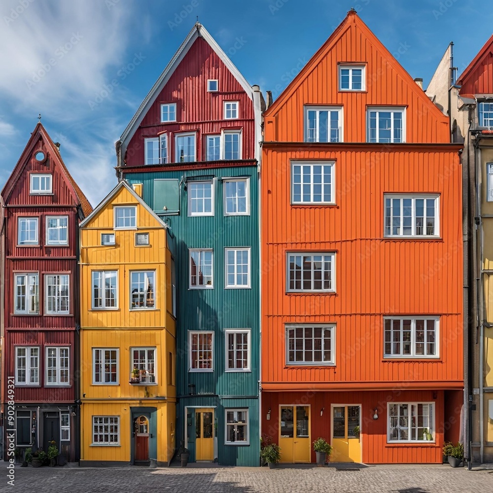 Copenaghen colourful houses