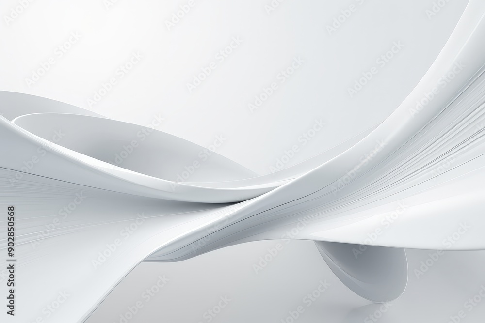 Obraz premium Abstract White Form
