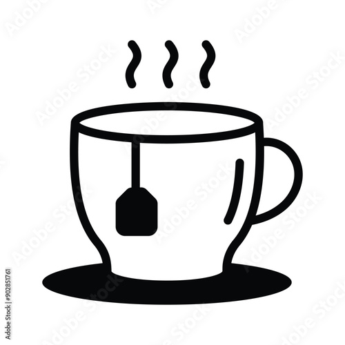 Savour every design sip with our delightful Tea Cup Vector Icon