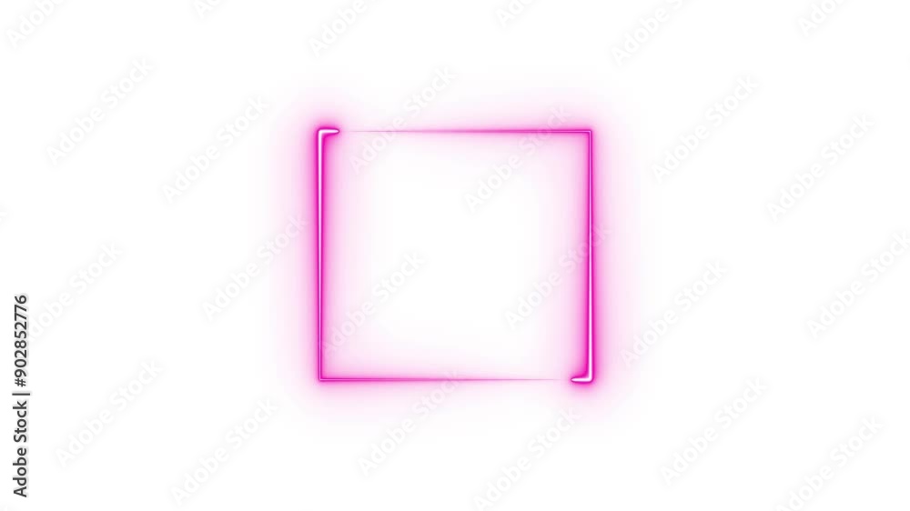 Abstract Neon light square frame loading icon animation in retro style, geometric shape looping background.
Abstract Neon light square frame loading icon animation in retro style, geometric shape looping background.