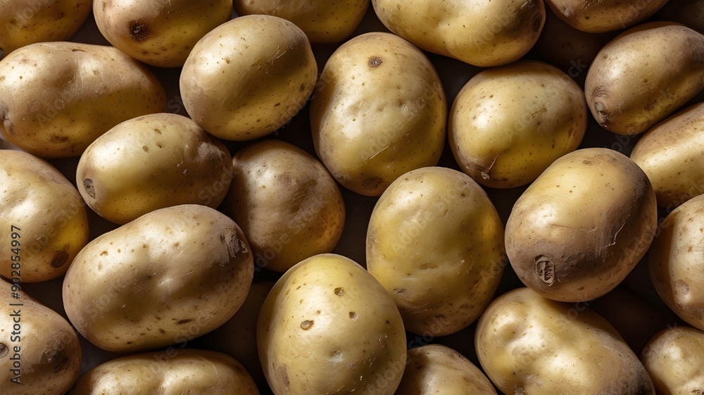 big pile of fresh potatoes shows a successful harvest. Farm-fresh potatoes for cooking big pile of fresh potatoes shows a successful harvest. Farm-fresh potatoes for cooking