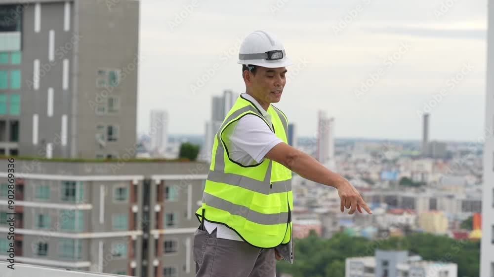 custom made wallpaper toronto digitalHow about: Engineer working on a construction site wearing a hardhat with workers and building materials around
