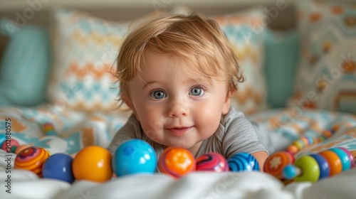 Charming Toddler and Plush Friend in Luxurious Setting