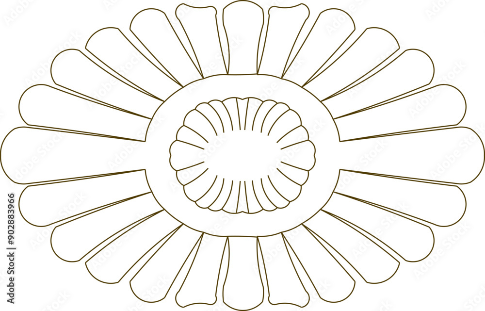 Sketch illustration silhouette vector design image floral ornament decoration icon logo symbol classic vintage
