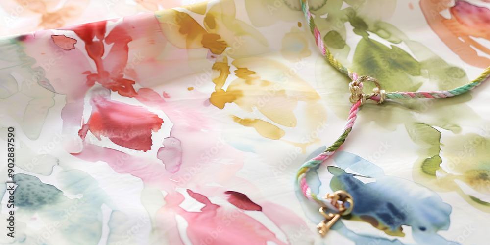 The Leap of Imagination: A child's jump rope resting on a colorful patterned blanket.