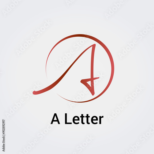 Logo Lettre A Monogramme Initiales Icône Carte de Visite et Charte Graphique Entreprise 