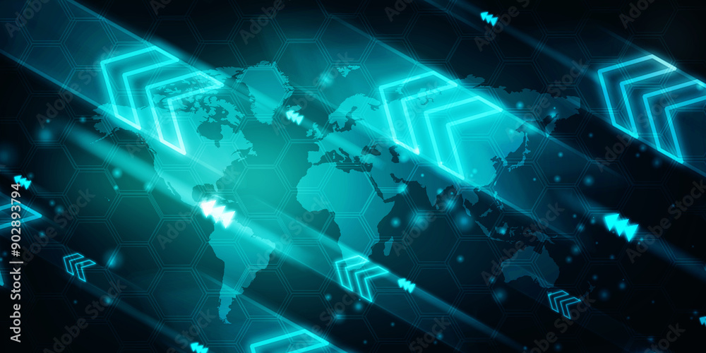 2d illustration world map abstract background
2d illustration world map abstract background
