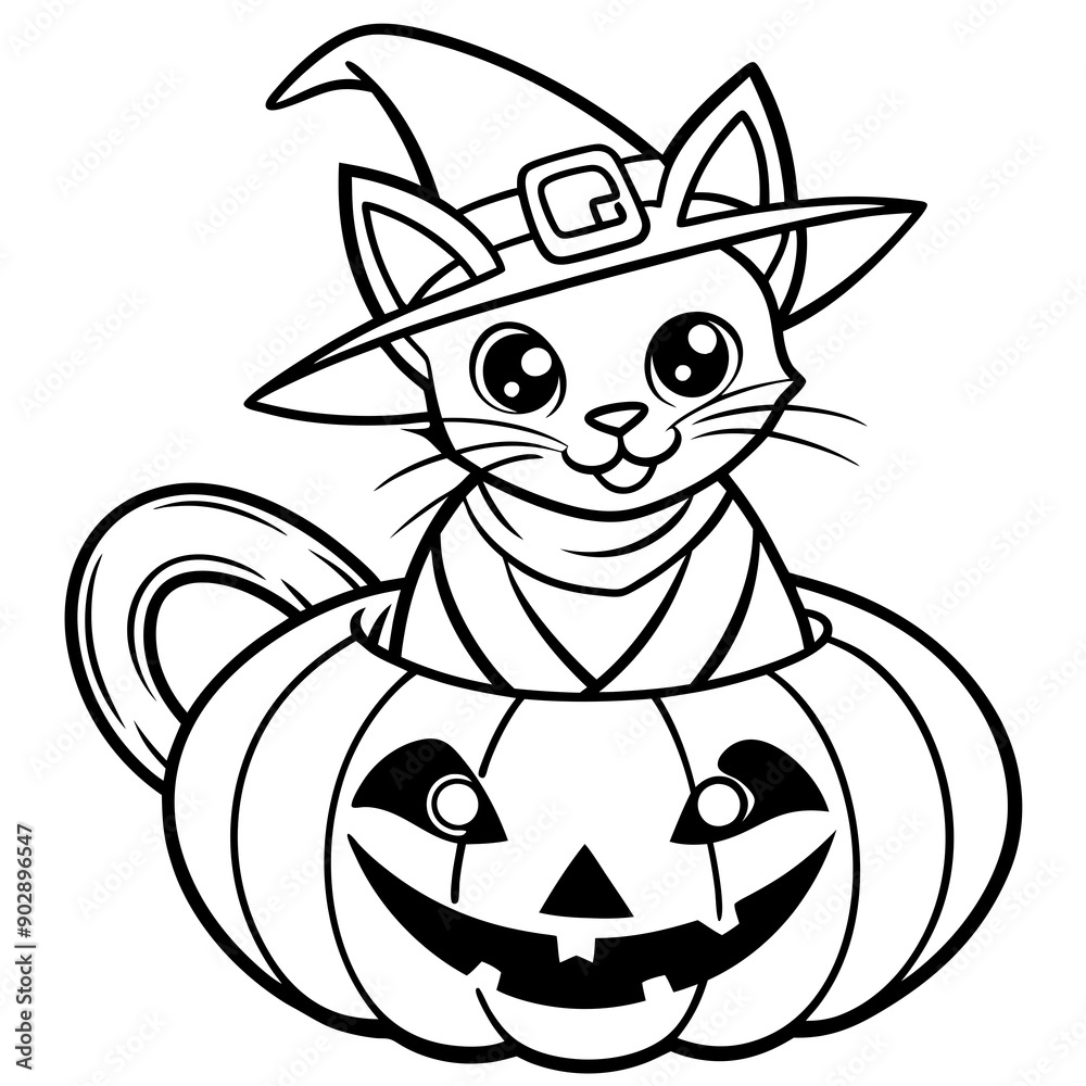 Halloween pumpkin kids vector,line art Halloween pumpkin kids vector,line art