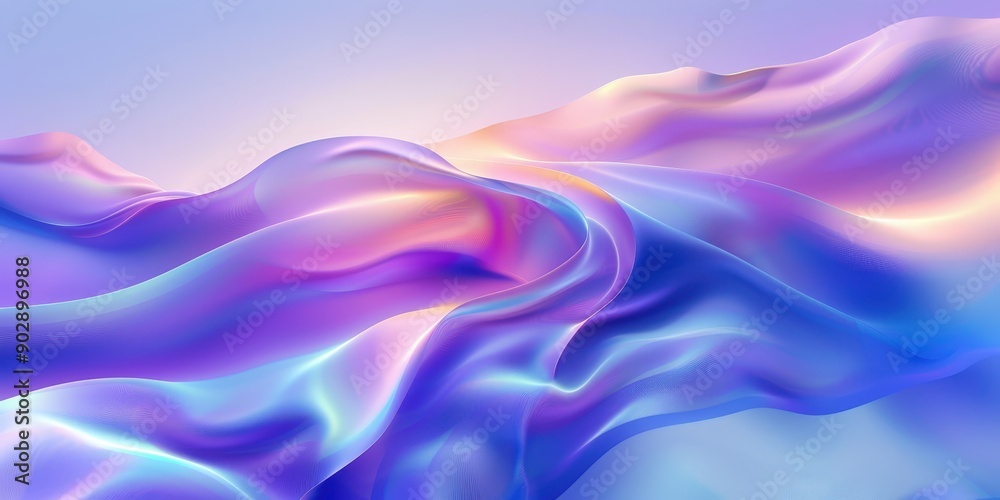 Abstract Purple and Blue Wavy Gradient Abstract Purple and Blue Wavy Gradient