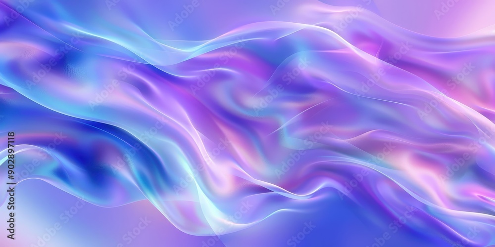 Obraz premium Abstract Purple and Blue Swirling Light