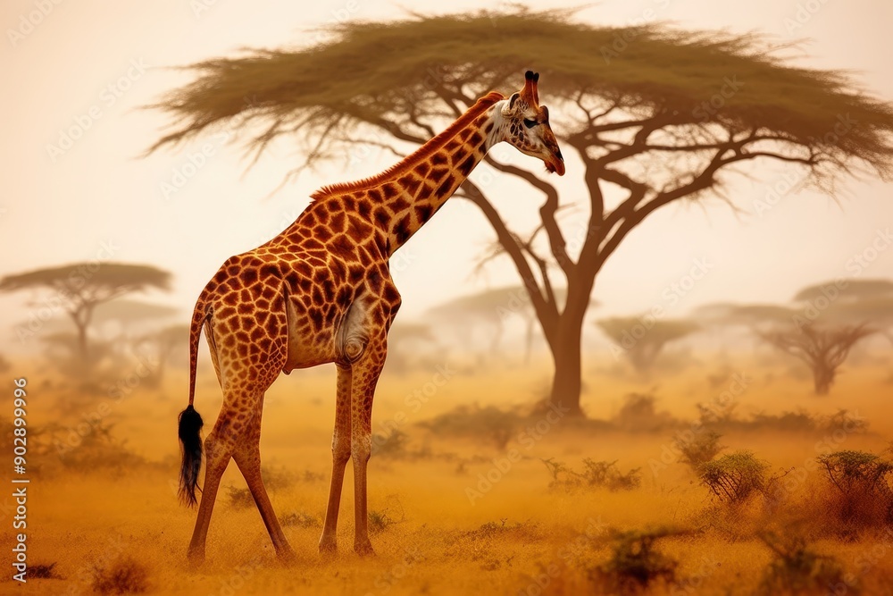 Obraz premium Giraffe in the African Savanna