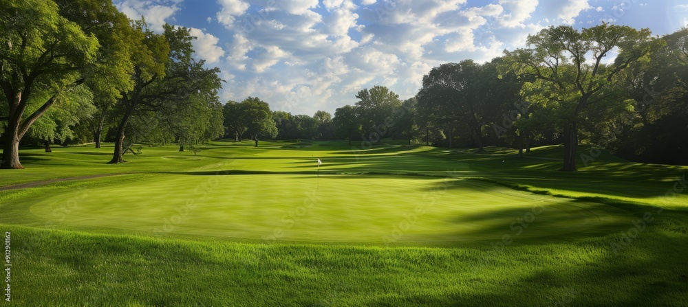 Golf course. Sport activity lifestyle and hobby. Generative AI technology. Golf course. Sport activity lifestyle and hobby. Generative AI technology.