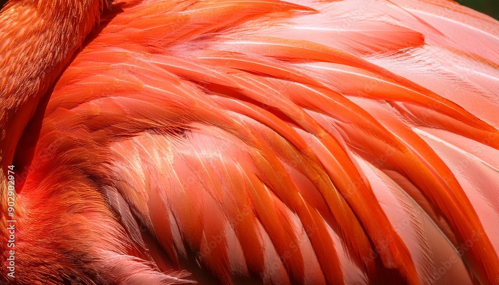 Fototapeta premium Flamingo wing abstract background