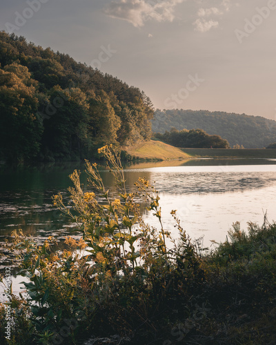 Sunset over Lake in Viroqua, Wisconsin, Sidie Hollow photo