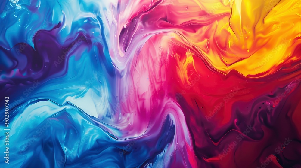 Fototapeta premium Abstract artistic colorful effect background , ai