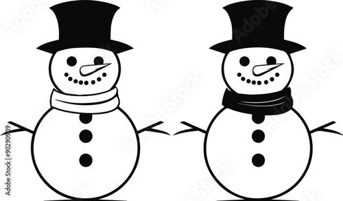 snowman icon vector illustration