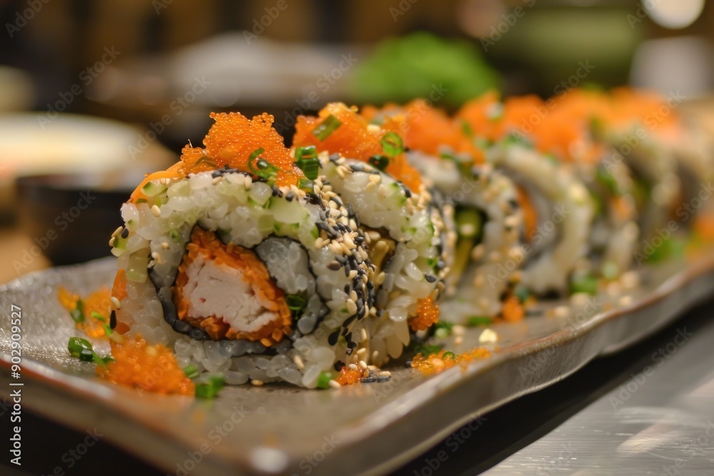 Futomaki Vegetable Roll, Offering a Fresh and Delicious Sushi Experience with a Symphony of Authentic Flavors Futomaki Vegetable Roll, Offering a Fresh and Delicious Sushi Experience with a Symphony of Authentic Flavors