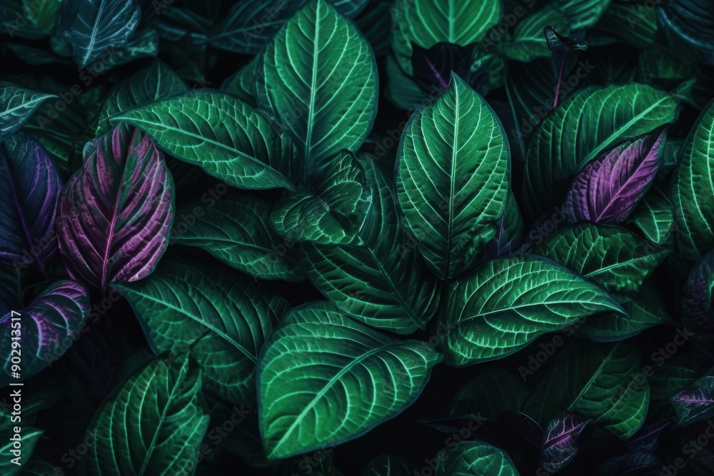 Dark Green Tropical Foliage Dark Green Tropical Foliage
