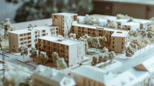 Fototapeta Naklejka Na Ścianę i Meble -  Residential Community Maquette Presentation