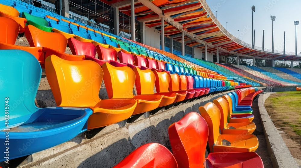 Colorful Stadium Seats Colorful Stadium Seats