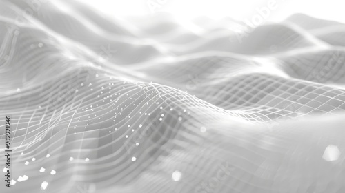 Abstract white and gray background design line tech illustration