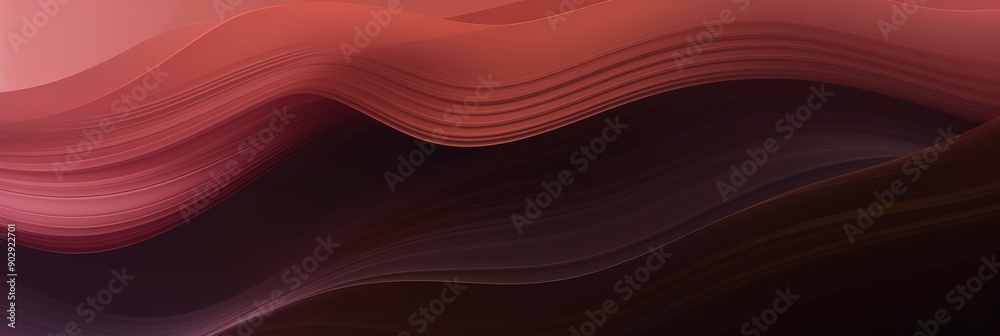 Abstract Red and Brown Waves Abstract Red and Brown Waves