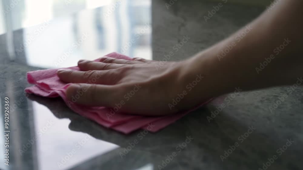 Dirty table in the kitchen.
Man wipes dust on the table Dirty table in the kitchen.
Man wipes dust on the table
