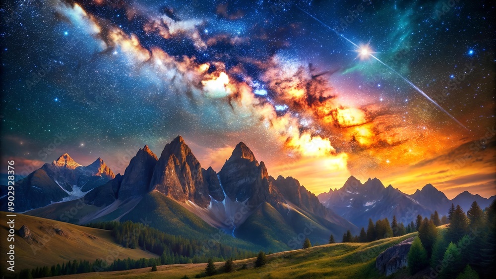 Celestial Tapestry: A Symphony of Stardust and Light  Generative AI