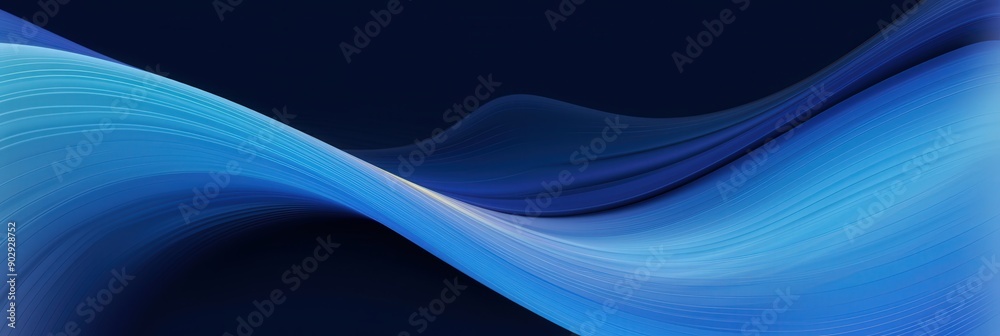 Obraz premium Abstract Blue Wave Design