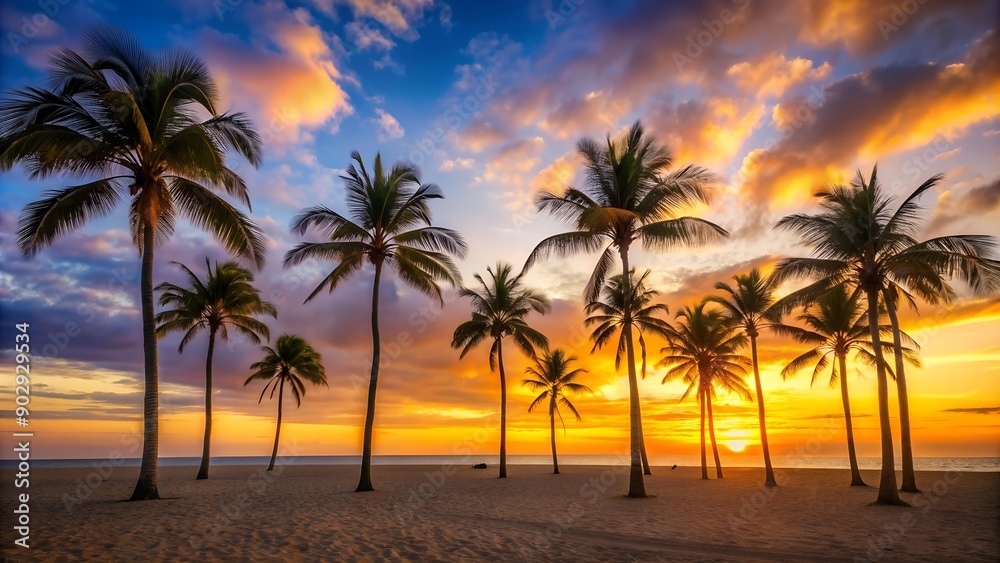 Serene Sunset Symphony: A Tropical Oasis Generative AI Serene Sunset Symphony: A Tropical Oasis Generative AI