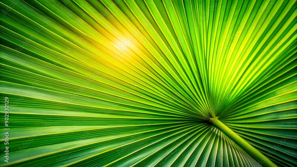 Emerald Embrace: A Close-Up of a Lush Palm Leaf AI Generated Emerald Embrace: A Close-Up of a Lush Palm Leaf AI Generated