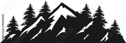 mounting  forests logo design