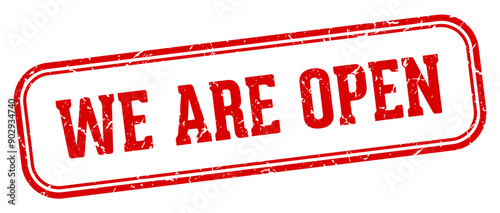 WE ARE OPEN