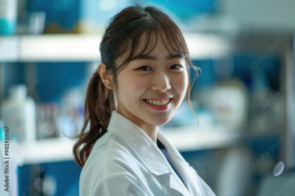 白衣を着た研究職の日本人女性(製薬・化粧品・医薬品・研究・大学) 白衣を着た研究職の日本人女性(製薬・化粧品・医薬品・研究・大学)