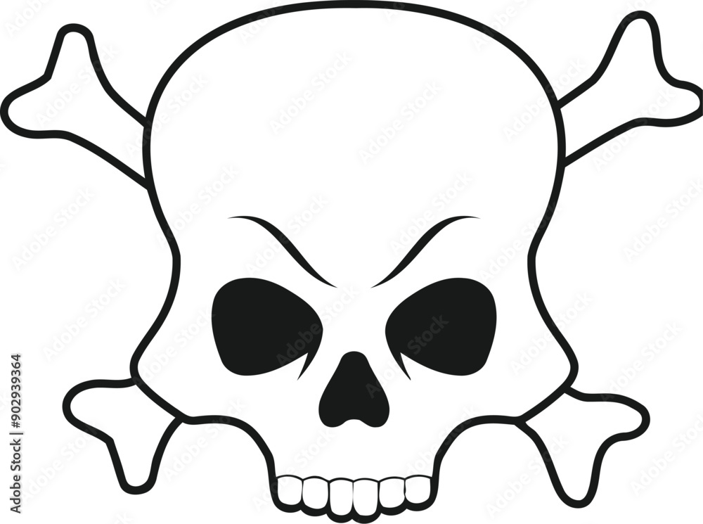 skeleton minimalist logo design