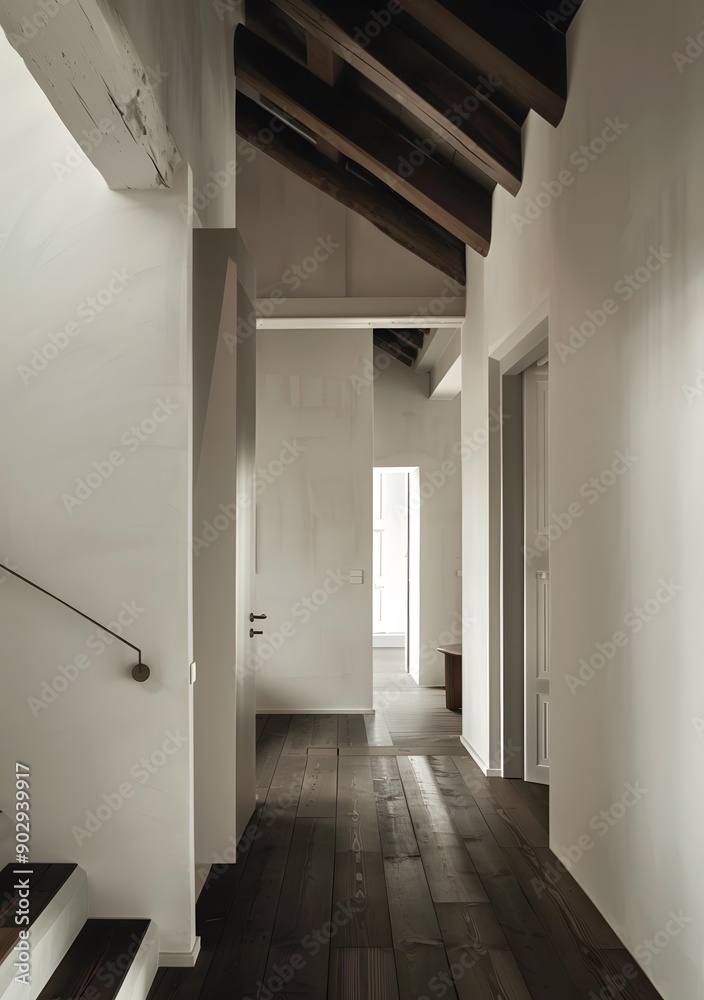 Modern Rustic Interior Design Of A Long Hallway Modern Rustic Interior Design Of A Long Hallway