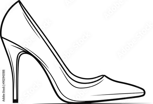 High heel vector illustration