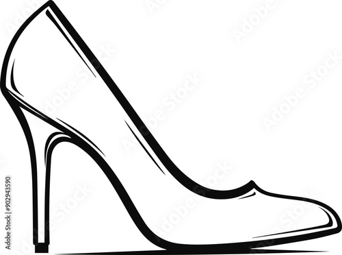 High heel vector illustration