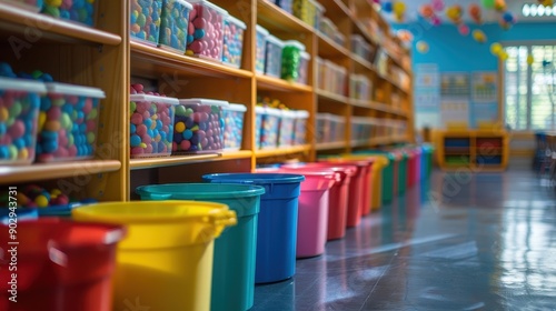 Wallpaper Mural A stack of notebooks and a basket of pens and pencils sit on a table. The pens and pencils are in various colors, and the notebooks are different sizes. The scene suggests a creative Torontodigital.ca