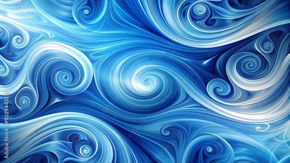 Ethereal Blue Swirls: A Dance of Abstract Forms Generative AI Ethereal Blue Swirls: A Dance of Abstract Forms Generative AI