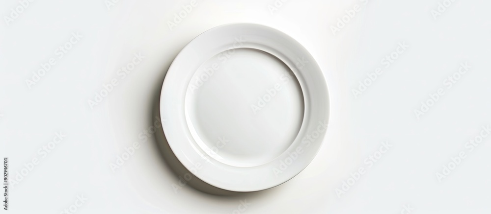 An isolated plate on a white backdrop providing copy space image An isolated plate on a white backdrop providing copy space image