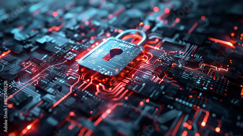 electronic circuit board with a lock