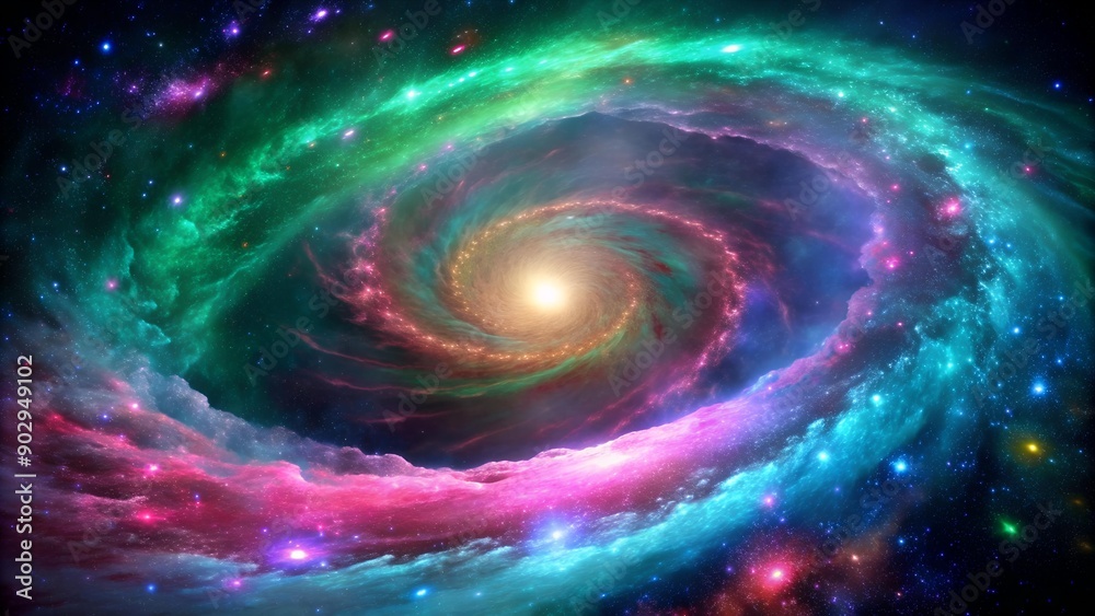 Cosmic Dance of Nebulas: A Symphony of Stellar Dust and Gas in a Spiral Galaxy AI generated Cosmic Dance of Nebulas: A Symphony of Stellar Dust and Gas in a Spiral Galaxy AI generated