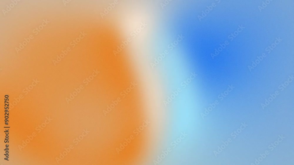 Blue and orange gradient abstract background with soft texture