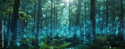 Remote sensing data, digital forestry, holographic insights, smart forest technology