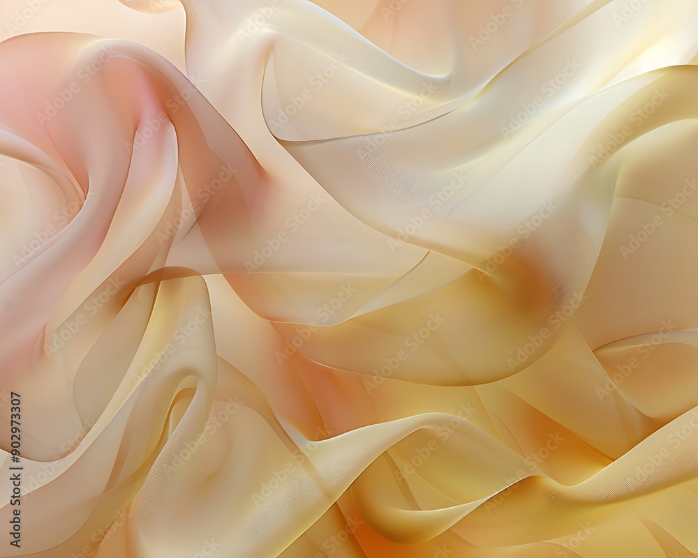 Fototapeta premium Luxury smooth golden wave background