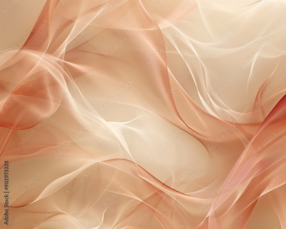 Fototapeta premium Luxury smooth golden wave background
