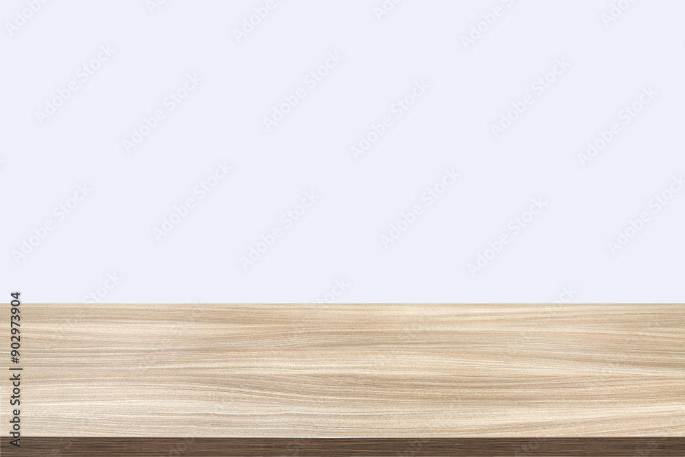 empty wooden table top in foreground isolated on background with clipping path. used for template mock up for display or montage products. showing your objects or mounting. wooden counter. empty wooden table top in foreground isolated on background with clipping path. used for template mock up for display or montage products. showing your objects or mounting. wooden counter.