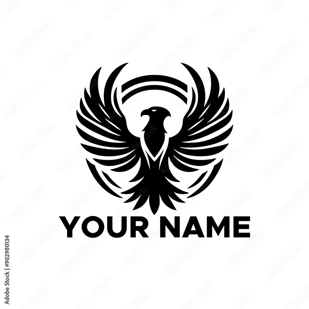 Obraz premium black eagle vector